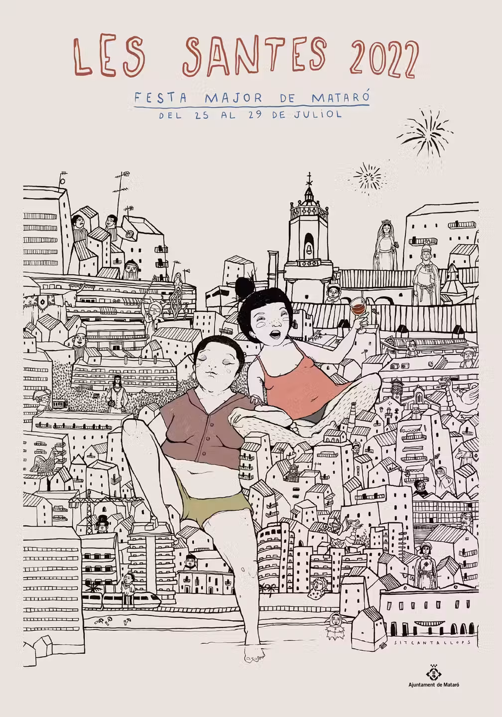 Cartell oficial de Les Santes 2022 · Festa Major de Mataró